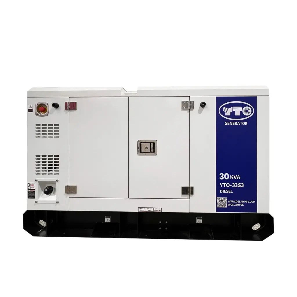 GENERADOR TRIF. DIESEL INSONOR. MOTOR YTO - 22 KVA 1.800 RPM 127/220V