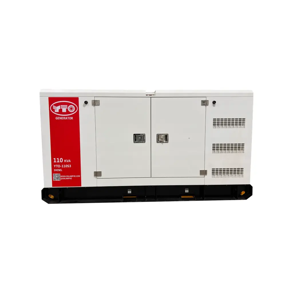 GENERADOR TRIF. DIESEL INSONOR. MOTOR YTO - 110 KVA 1.800 RPM 127/220V