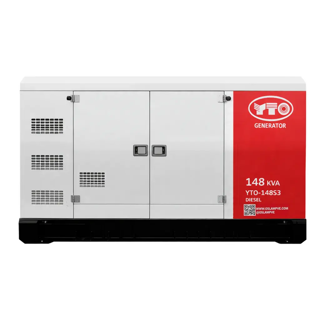 GENERADOR TRIF. DIESEL INSONOR. MOTOR YTO - 148 KVA 1.800 RPM 127/220V