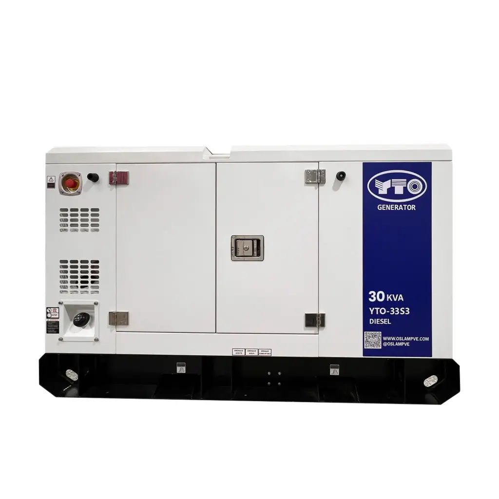 GENERADOR MONF. DIESEL INSONOR. MOTOR YTO - 30 KVA 1.800 RPM 120/240V