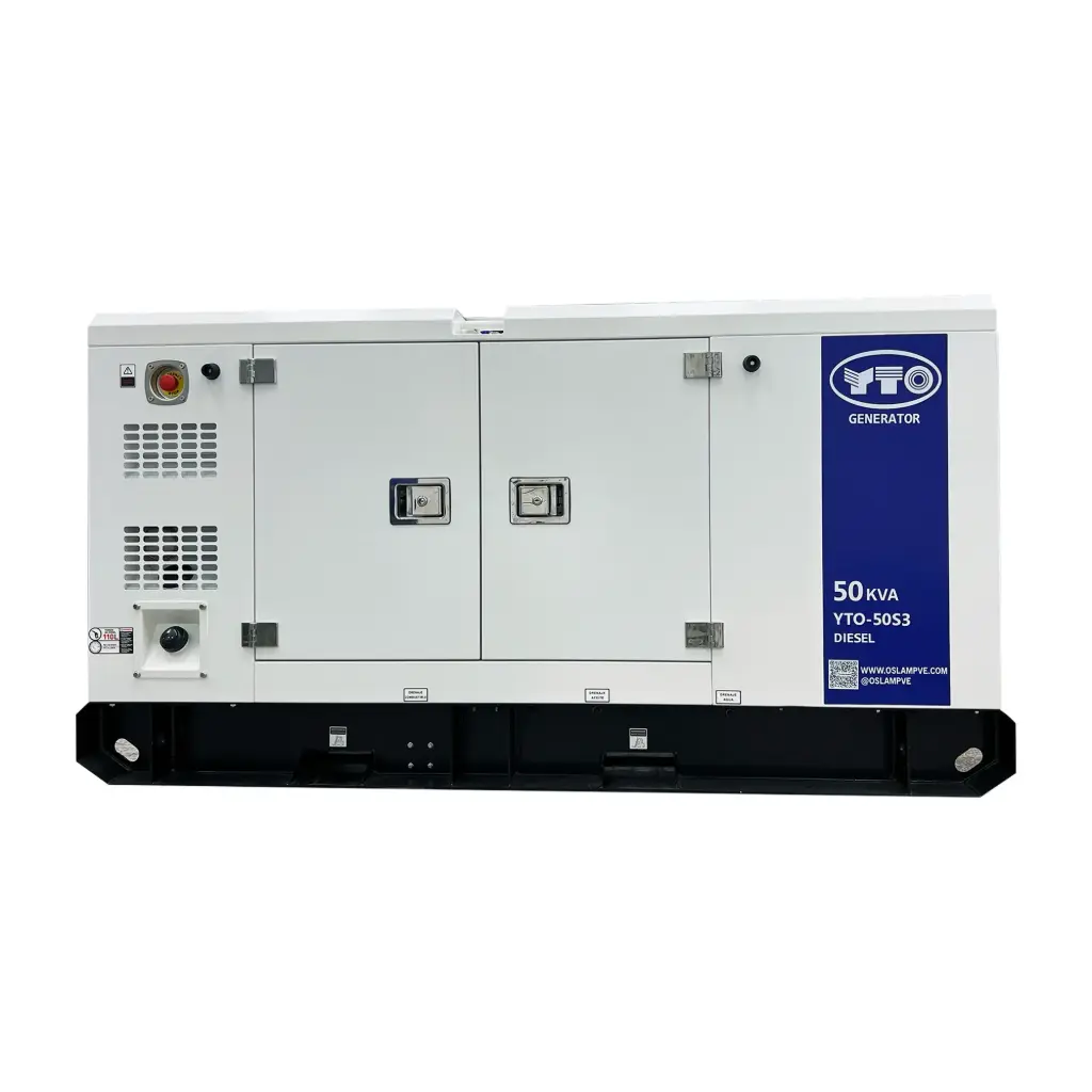 GENERADOR MONF. DIESEL INSONOR. MOTOR YTO - 53 KVA 1.800 RPM 120/240V