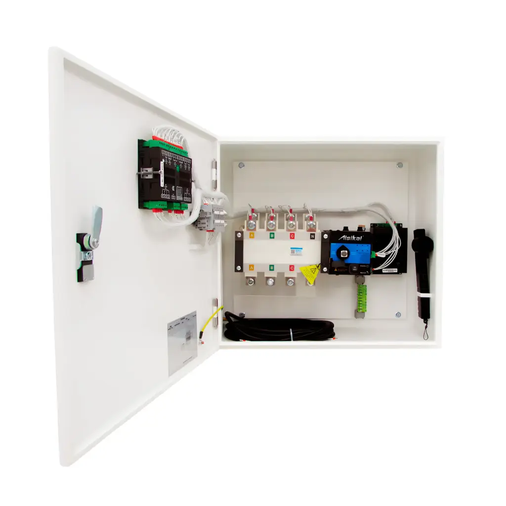 TRANSFERENCIA AUTOMATICA 3P ARMADA CON GABINETE - 250A (PARA CARGA HASTA 92KVA) 127/220V