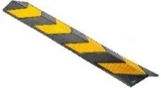 ANGULO DE GOMA NEGRO MAS AMARILLO 800x100x10MM PESO 1,30KG